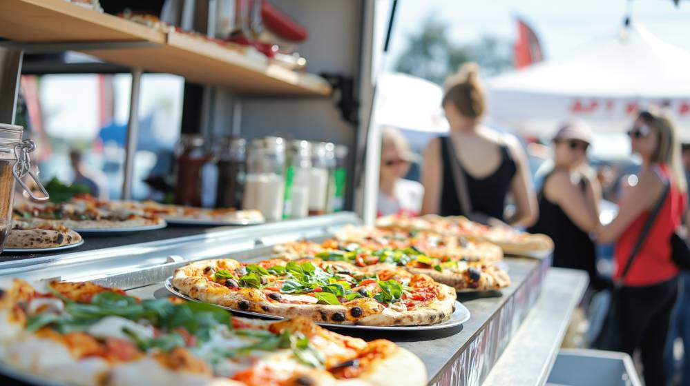 Camion pizza près de Mûrs-Erigné